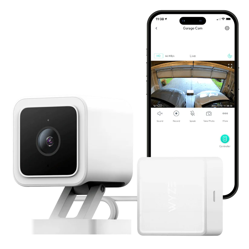 Wyze Garage Door Controller with Wyze Cam v3 using AI vision to detect door position